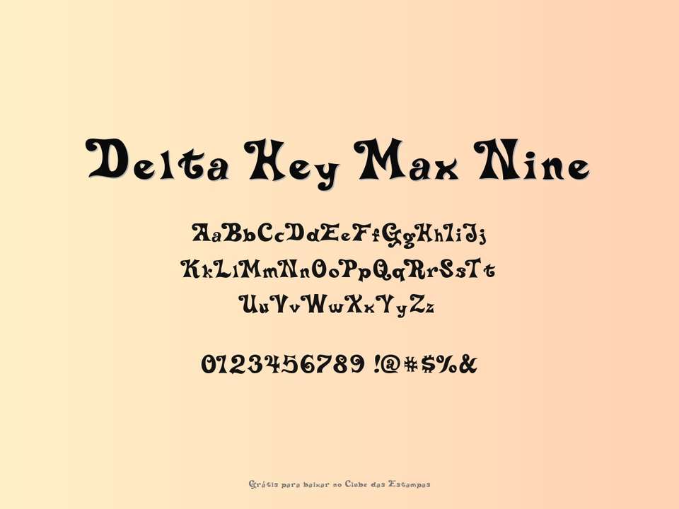 Fonte Delta Hey Max Nine Grátis Para Baixar