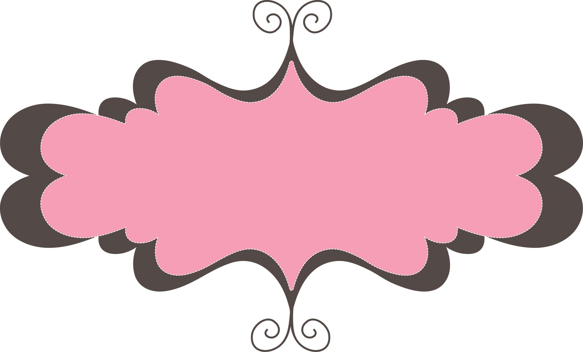 Moldura Ornamental Rosa Decoração Png Grátis Para Baixar