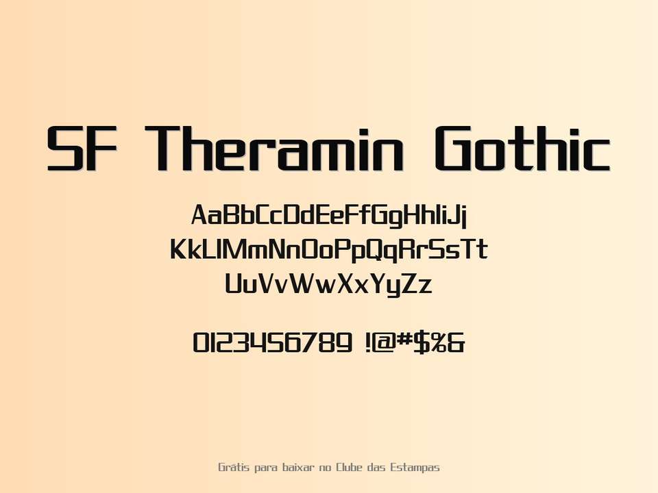 Fonte Sf Theramin Gothic Grátis Para Baixar