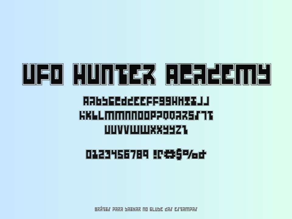 Fonte Ufo Hunter Academy Grátis Para Baixar