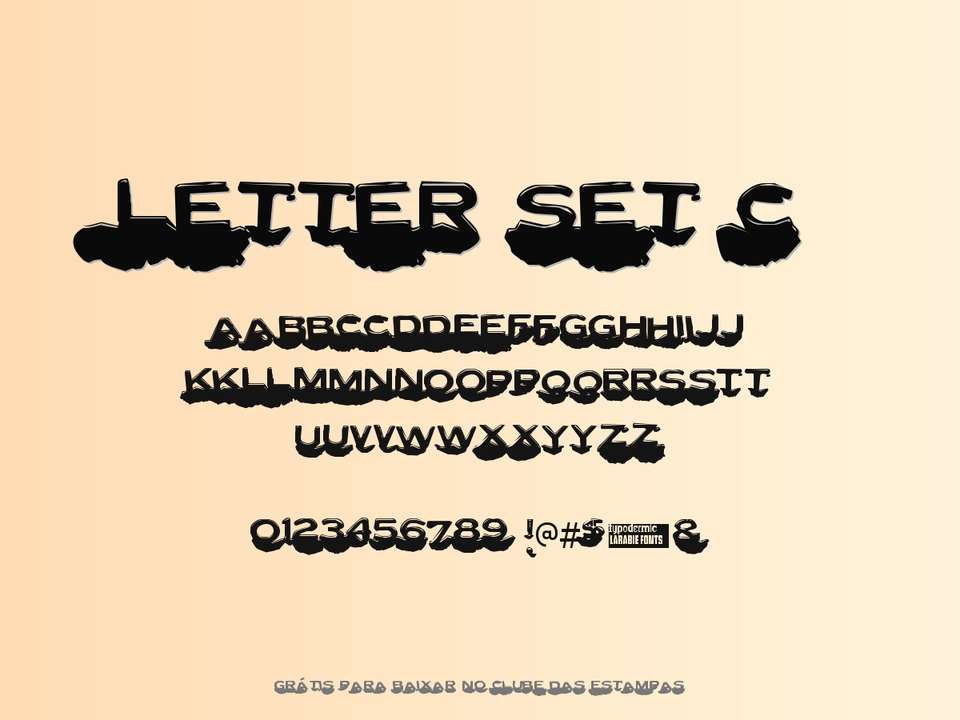Fonte Letter Set C Grátis Para Baixar
