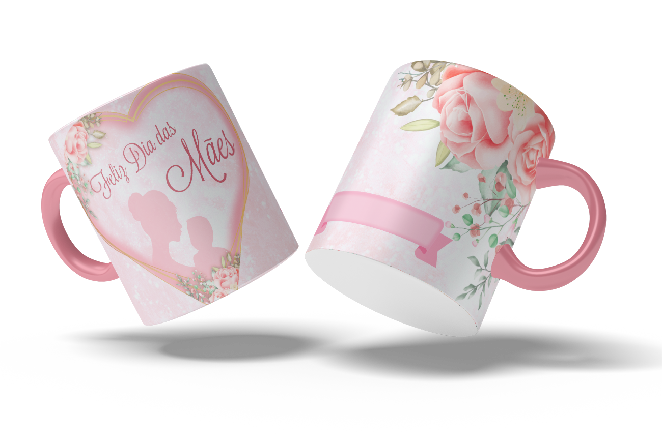 Arte Caneca Dia das Mães 2 - Estampa Digital Exclusiva p/ Sublimação