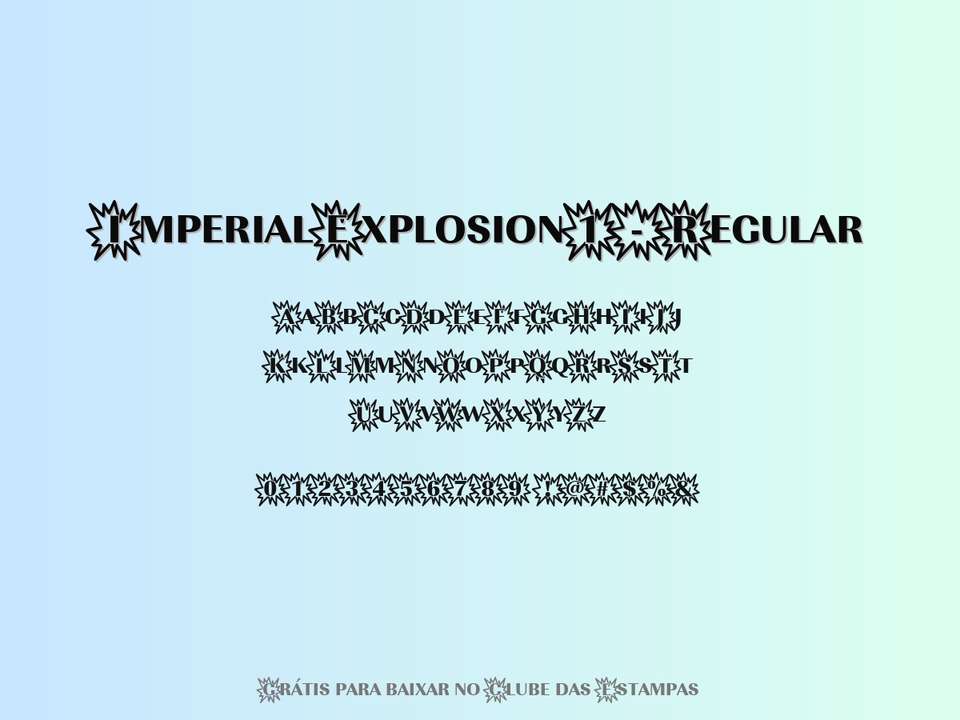 Fonte Imperialexplosion1 Regular Grátis Para Baixar