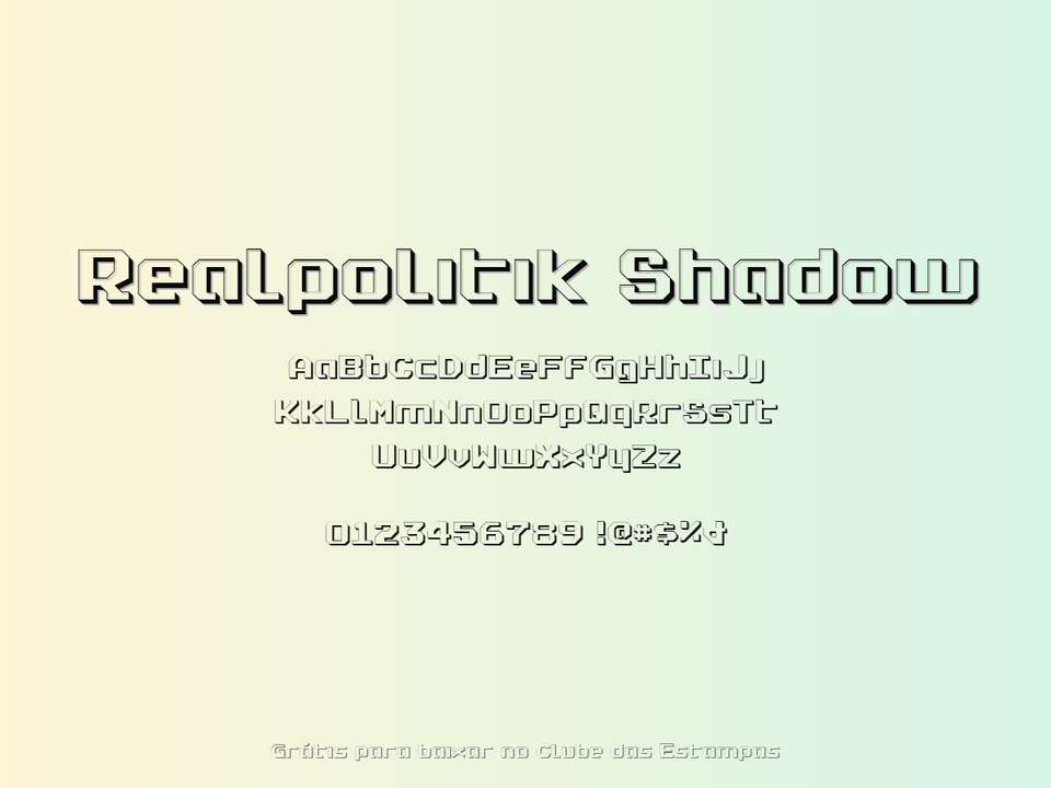 Fonte Realpolitik Shadow Grátis Para Baixar