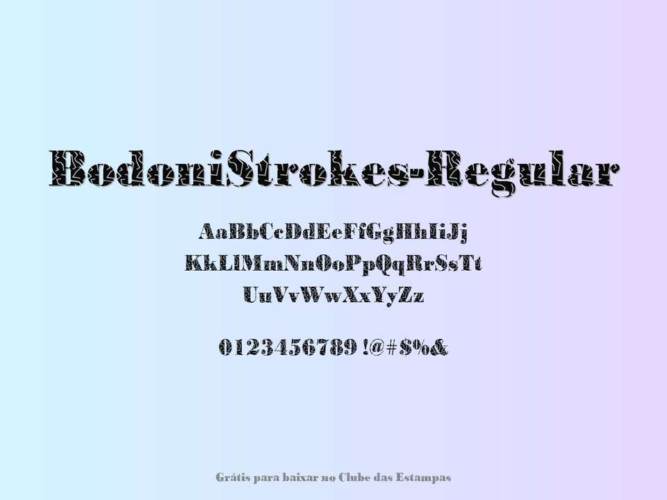 Fonte Bodonistrokes Regular Grátis Para Baixar