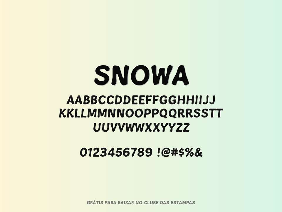 Fonte Snowa Grátis Para Baixar