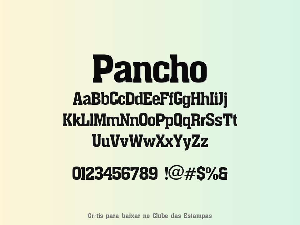Fonte Pancho Grátis Para Baixar