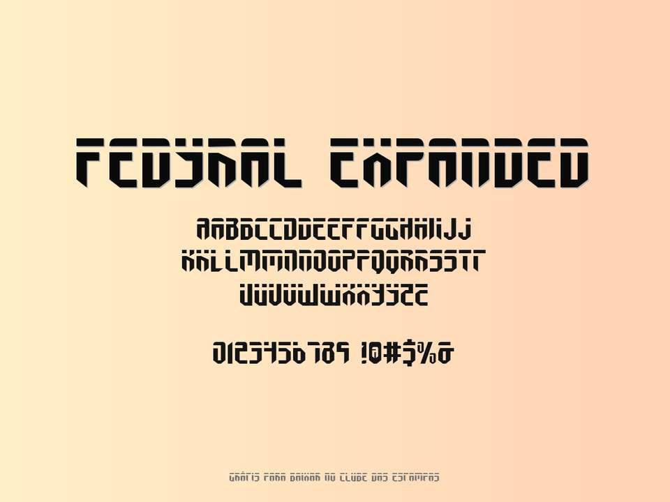 Fonte Fedyral Expanded Grátis Para Baixar
