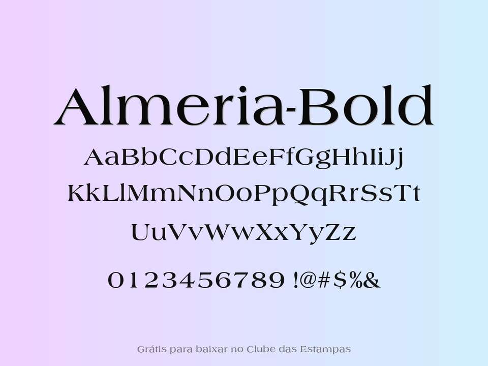 Fonte Almeria Bold Grátis Para Baixar