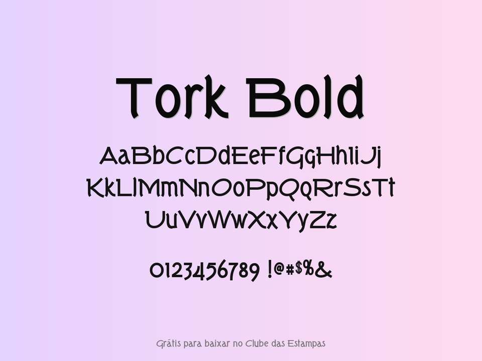 Fonte Tork Bold Grátis Para Baixar