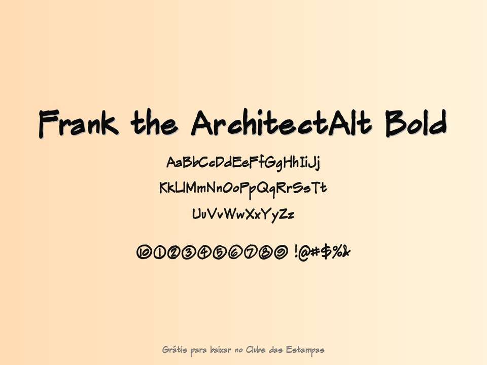 Fonte Frank The Architectalt Bold Grátis Para Baixar