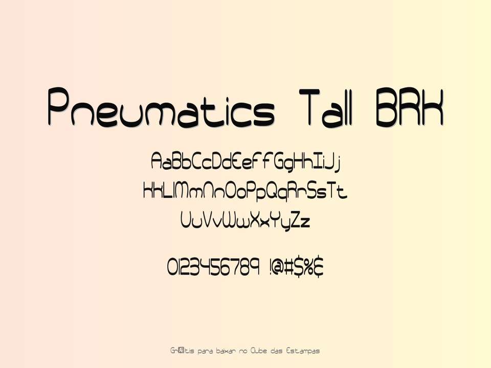 Fonte Pneumatics Tall Brk Grátis Para Baixar
