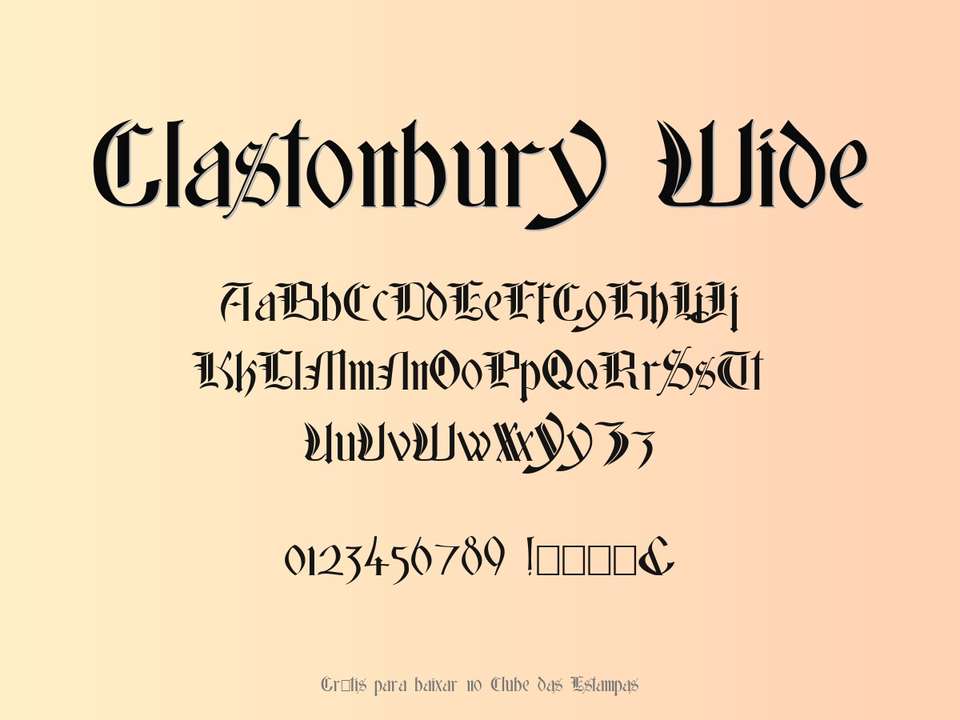 Fonte Glastonbury Wide Grátis Para Baixar