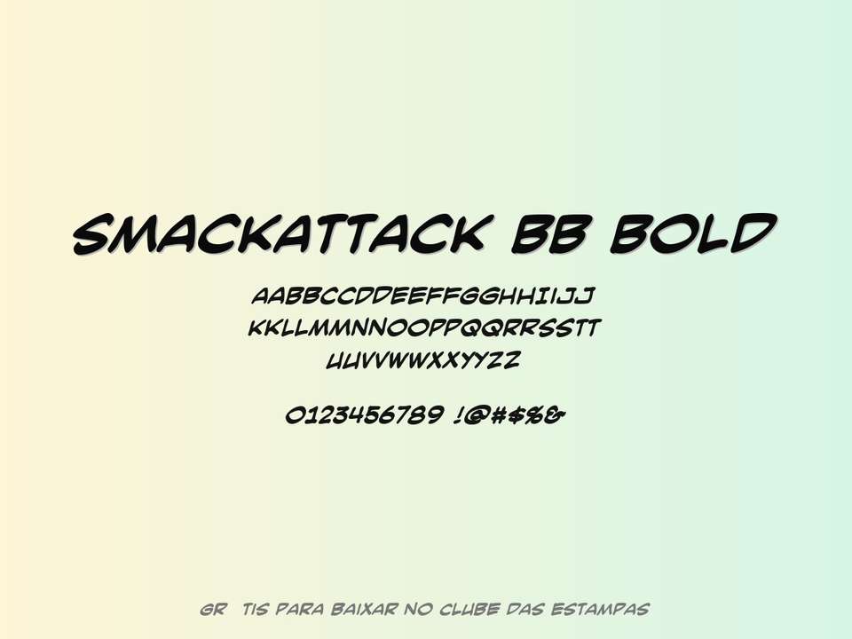 Fonte Smackattack Bb Bold Grátis Para Baixar