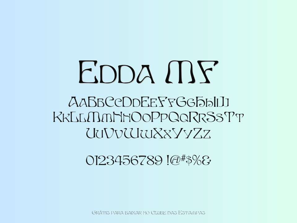 Fonte Edda Mf Grátis Para Baixar