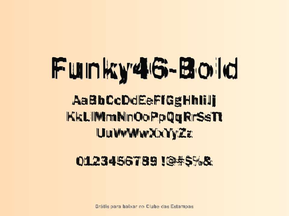 Fonte Funky46 Bold Grátis Para Baixar