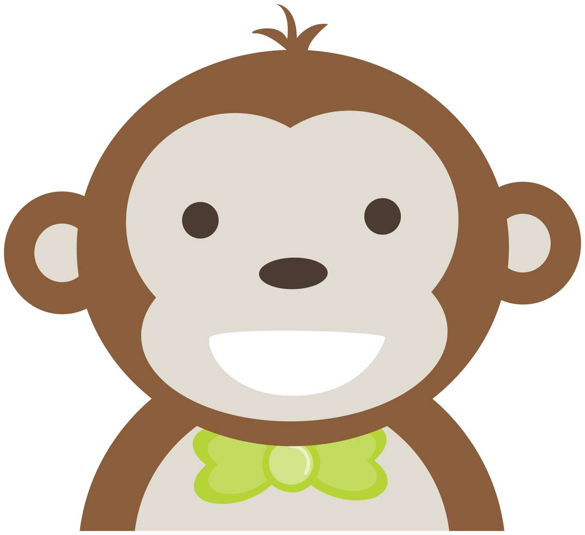 Elemento Macaco Cufe Fofo Fofa Png (30)