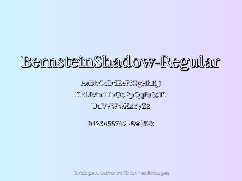 Fonte Bernsteinshadow Regular Grátis Para Baixar