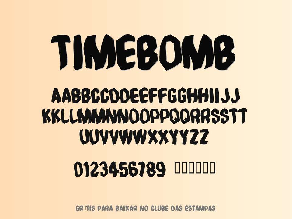 Fonte Timebomb Grátis Para Baixar