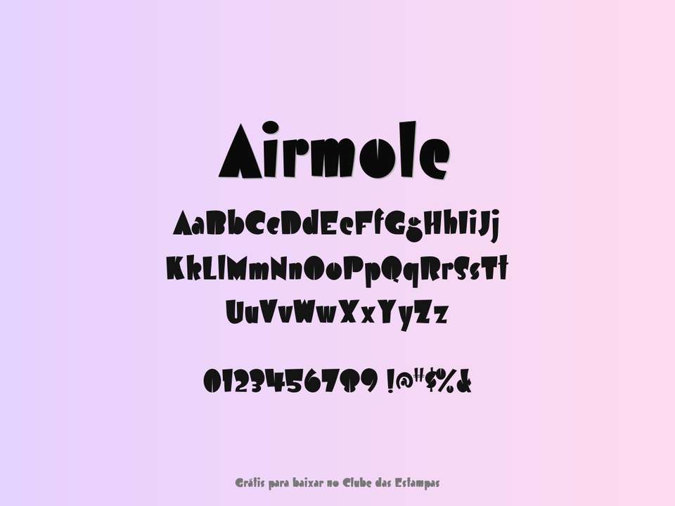 Fonte Airmole Grátis Para Baixar