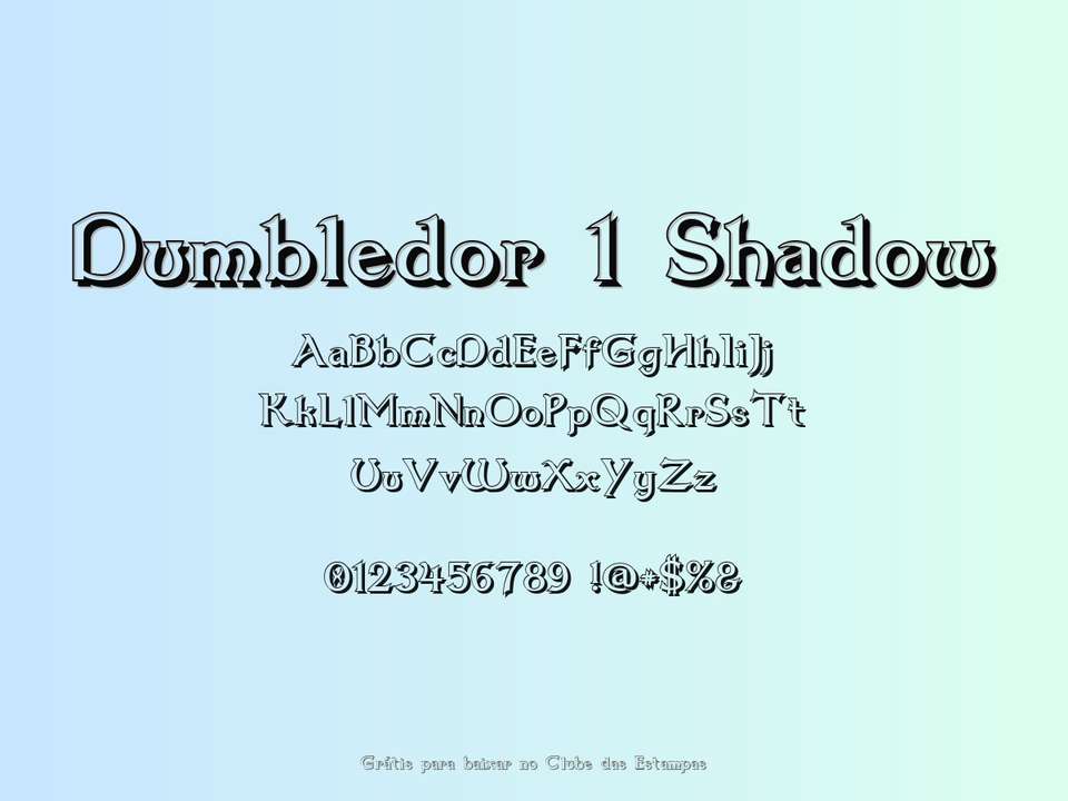 Fonte Dumbledor 1 Shadow Grátis Para Baixar