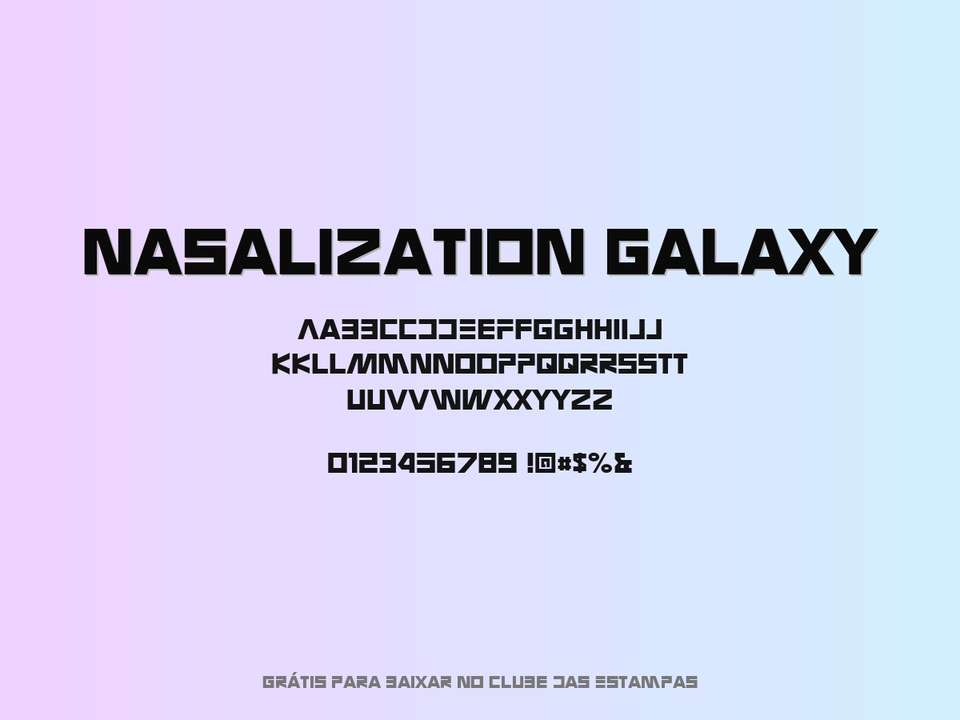 Fonte Nasalization Galaxy Grátis Para Baixar