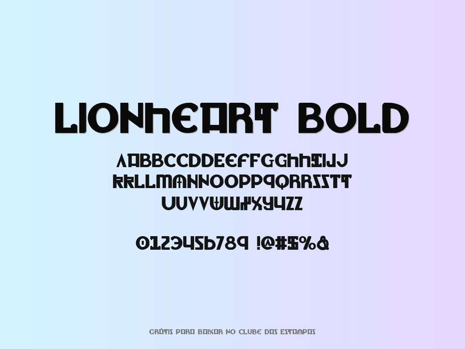 Fonte Lionheart Bold Grátis Para Baixar