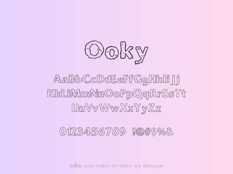 Fonte Ooky Grátis Para Baixar