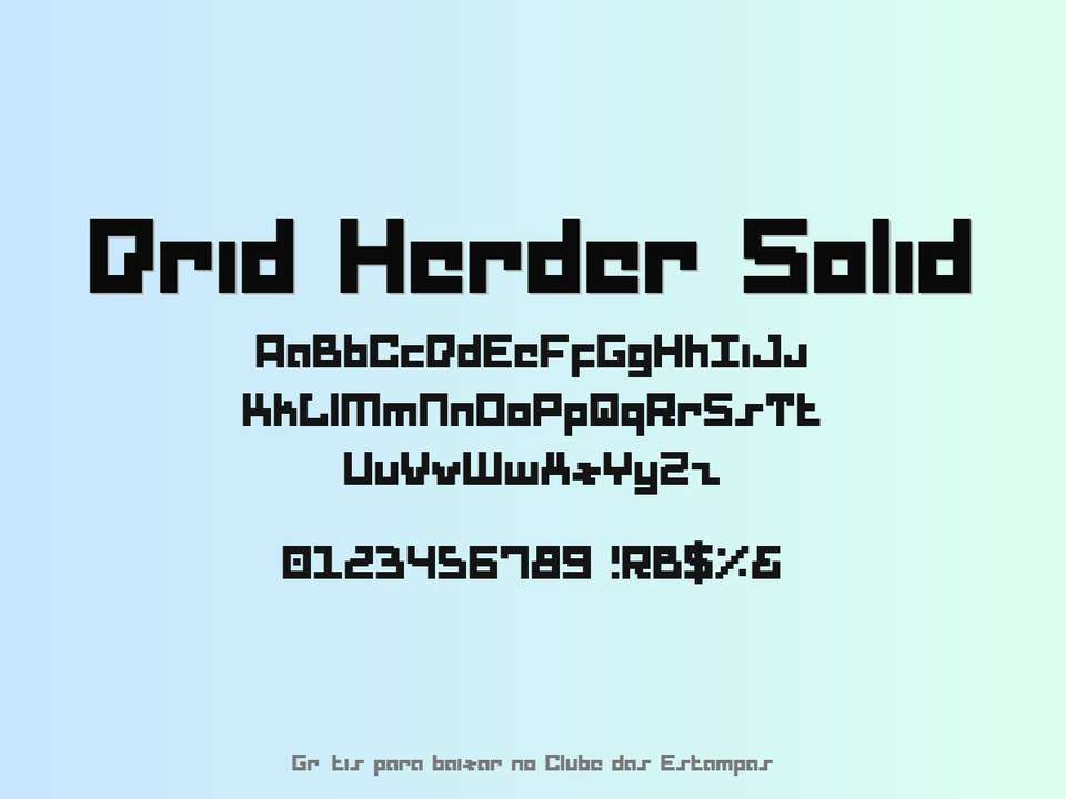 Fonte Drid Herder Solid Grátis Para Baixar