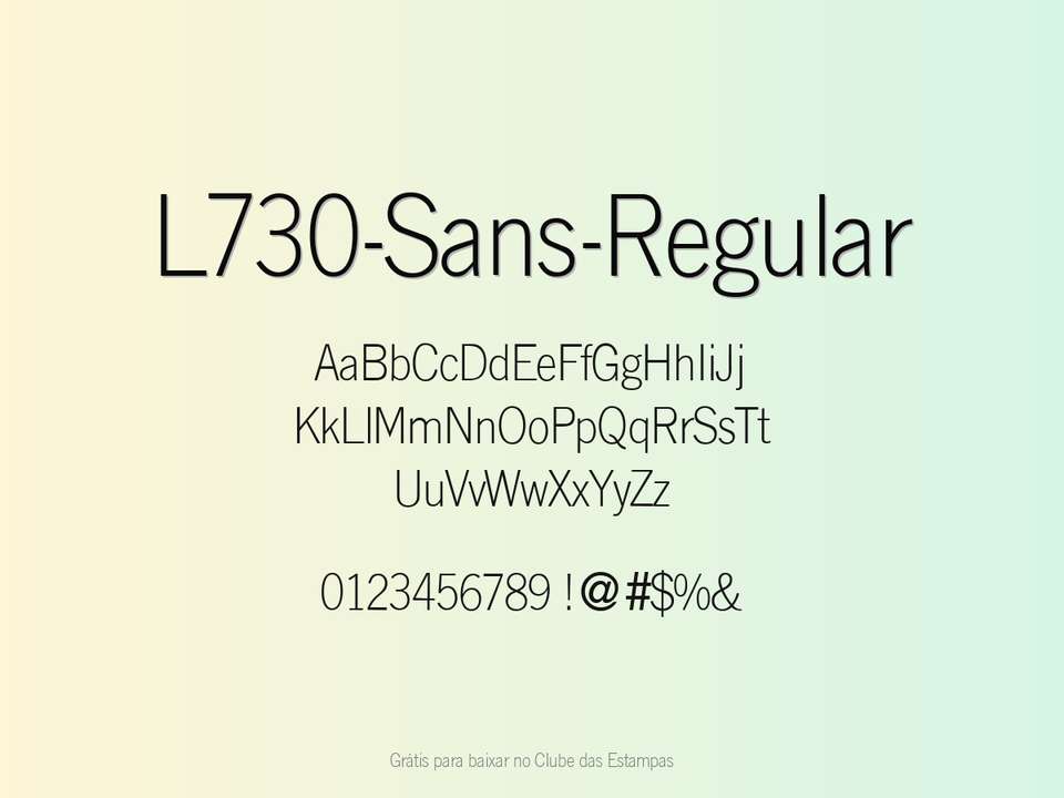 Fonte L730 Sans Regular Grátis Para Baixar