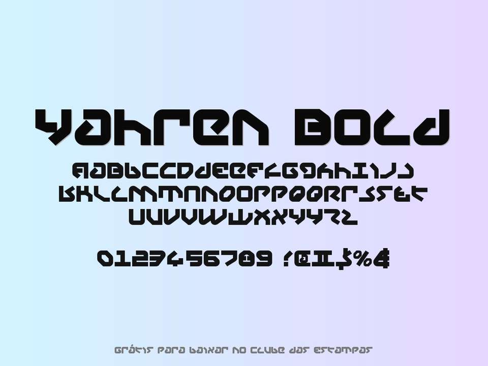 Fonte Yahren Bold Grátis Para Baixar