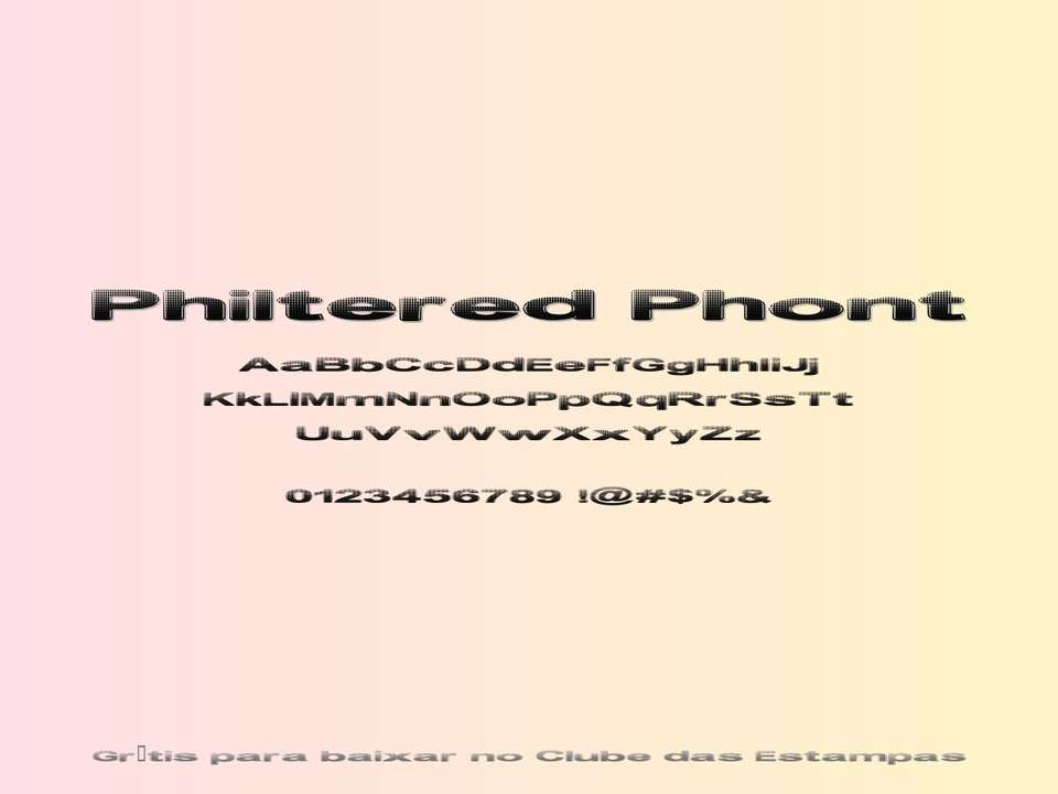 Fonte Philtered Phont Grátis Para Baixar