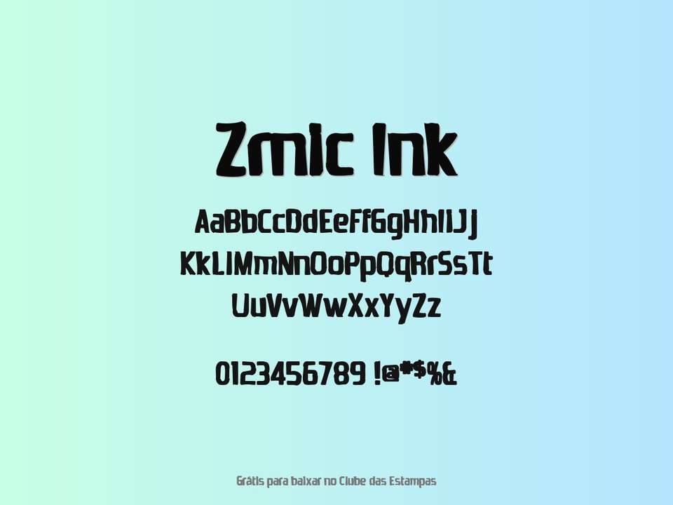 Fonte Zrnic Ink Grátis Para Baixar