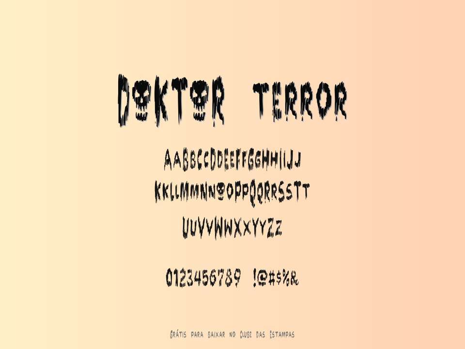 Fonte Doktor Terror Grátis Para Baixar
