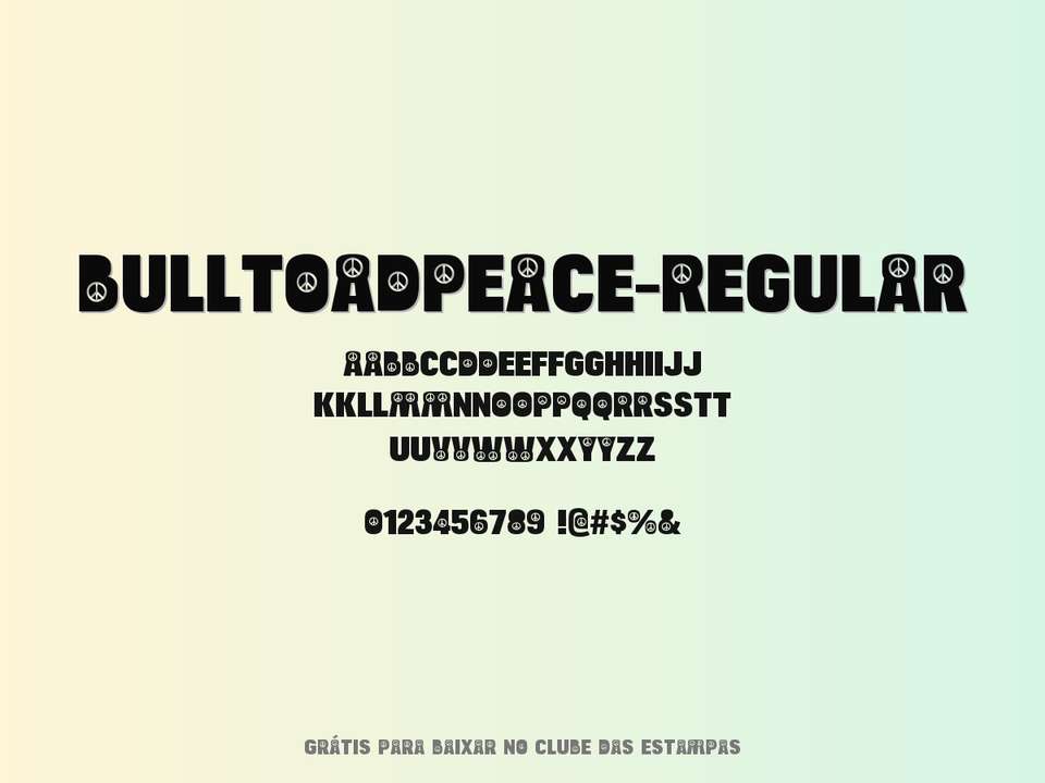 Fonte Bulltoadpeace Regular Grátis Para Baixar