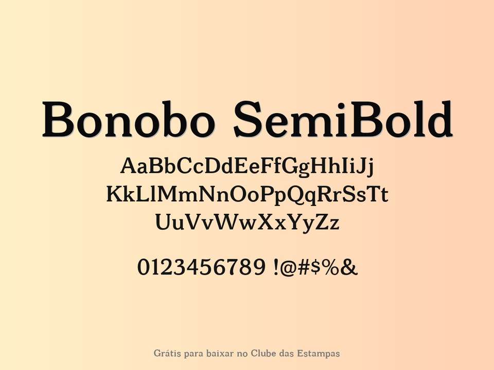 Fonte Bonobo Semibold Grátis Para Baixar