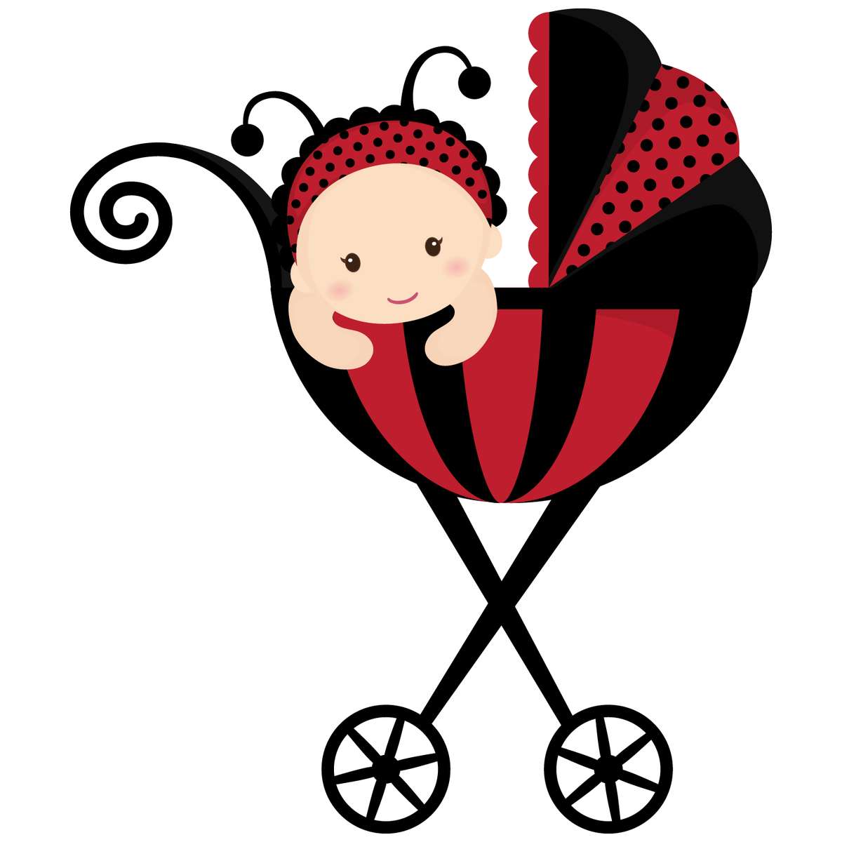 Elemento Joaninha Fofa Cute Png (2)