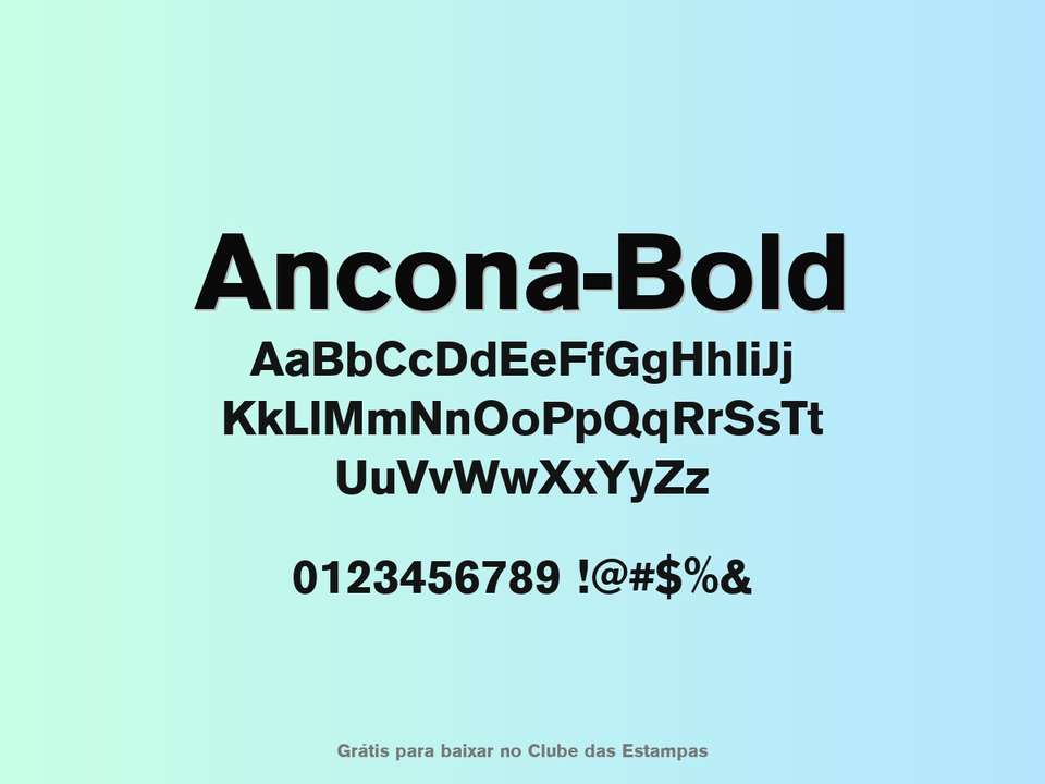 Fonte Ancona Bold Grátis Para Baixar