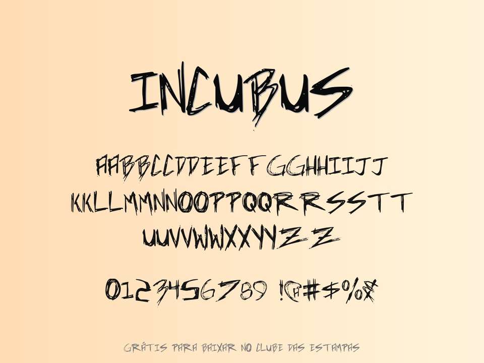 Fonte Incubus Grátis Para Baixar