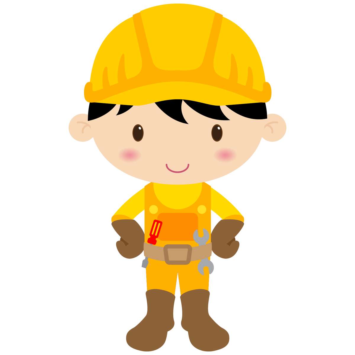 Trabalhador De Construção Cartoon Construção Png Grátis Para Baixar