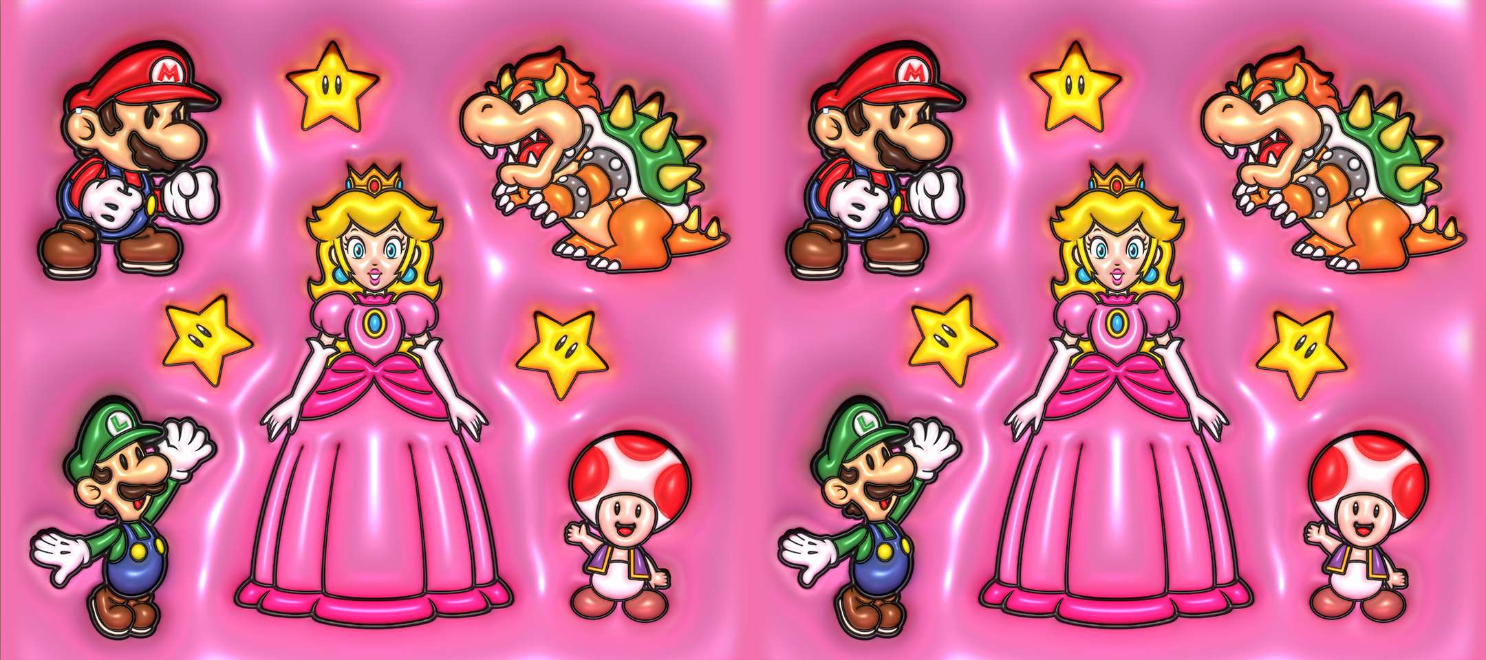 Personagens Super Mario Em Ilustração Colorida Jogos De Videogame Png Arte Para Caneca Grátis Pra Ba