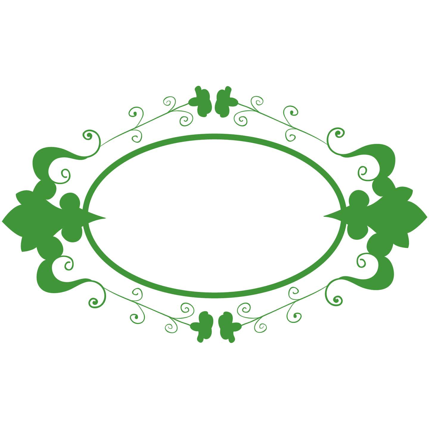 Moldura Decorativa Folhagem Decoração Png Grátis Para Baixar Vetor