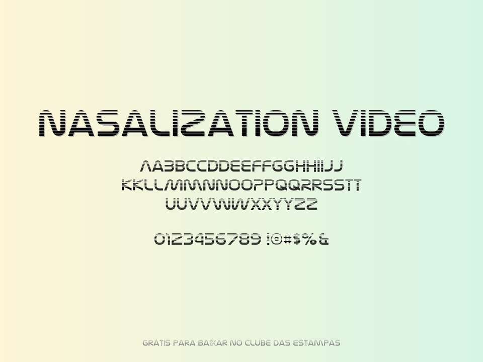 Fonte Nasalization Video Grátis Para Baixar