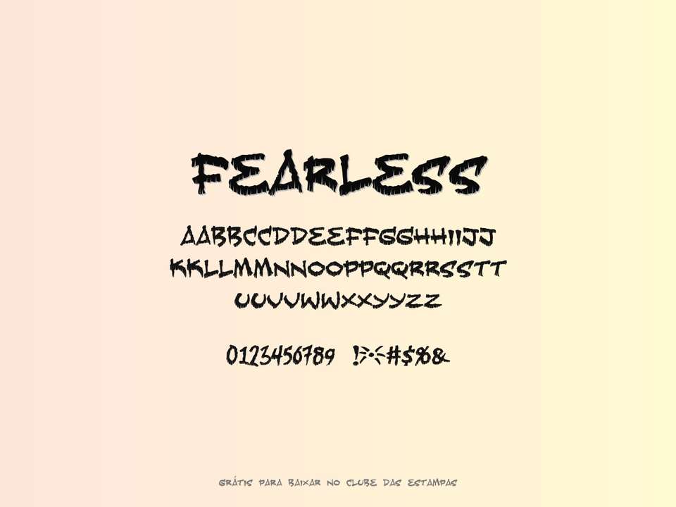 Fonte Fearless Grátis Para Baixar