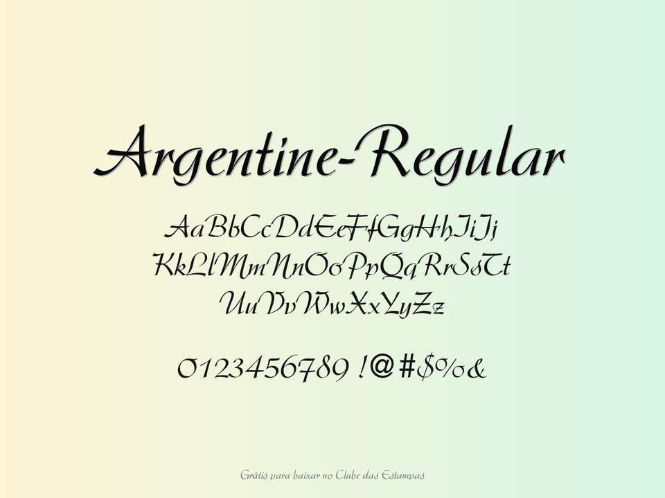 Fonte Argentine Regular Grátis Para Baixar