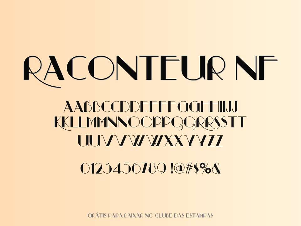 Fonte Raconteur Nf Grátis Para Baixar