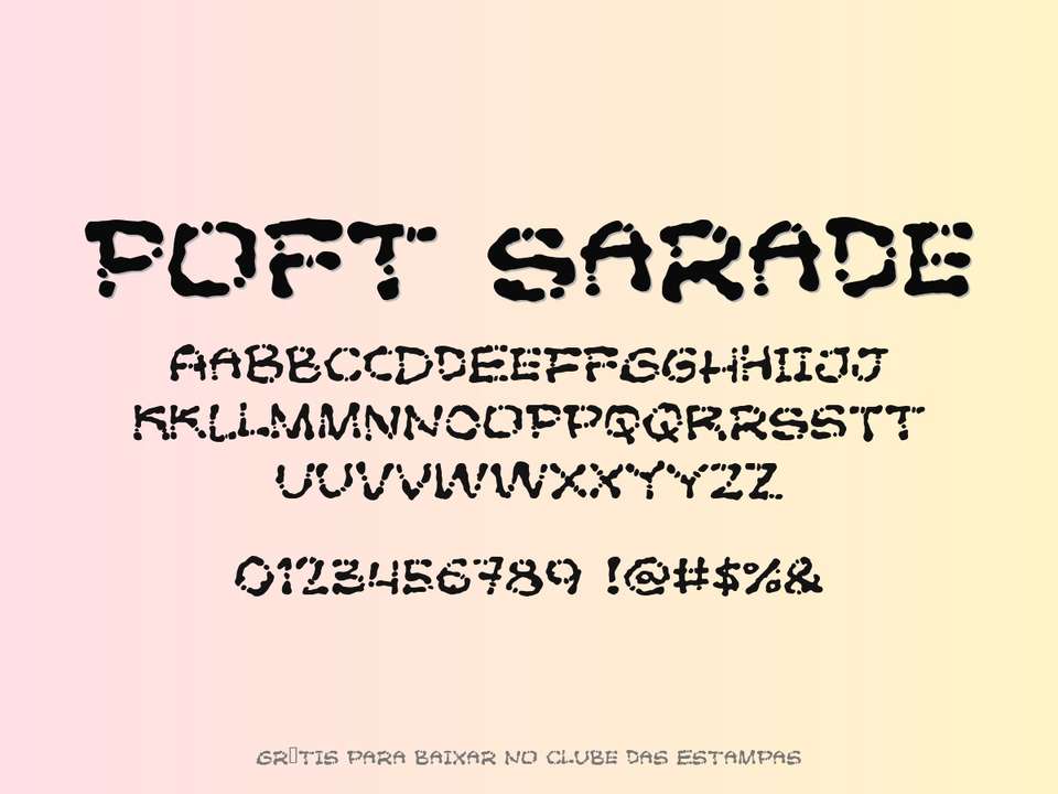 Fonte Poft Sarade Grátis Para Baixar