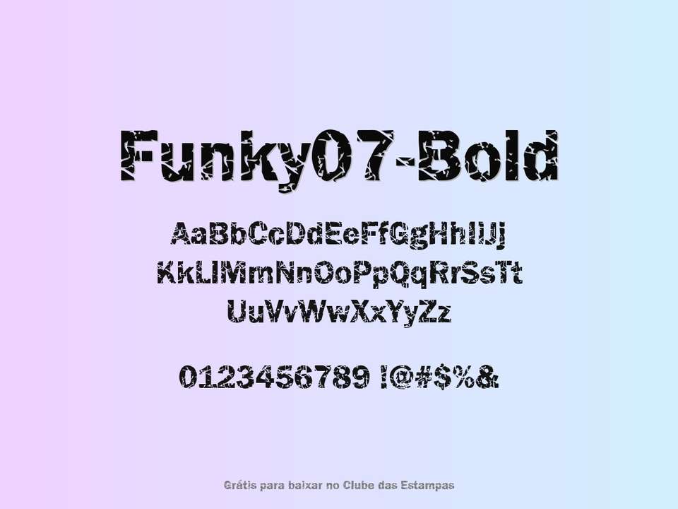 Fonte Funky07 Bold Grátis Para Baixar