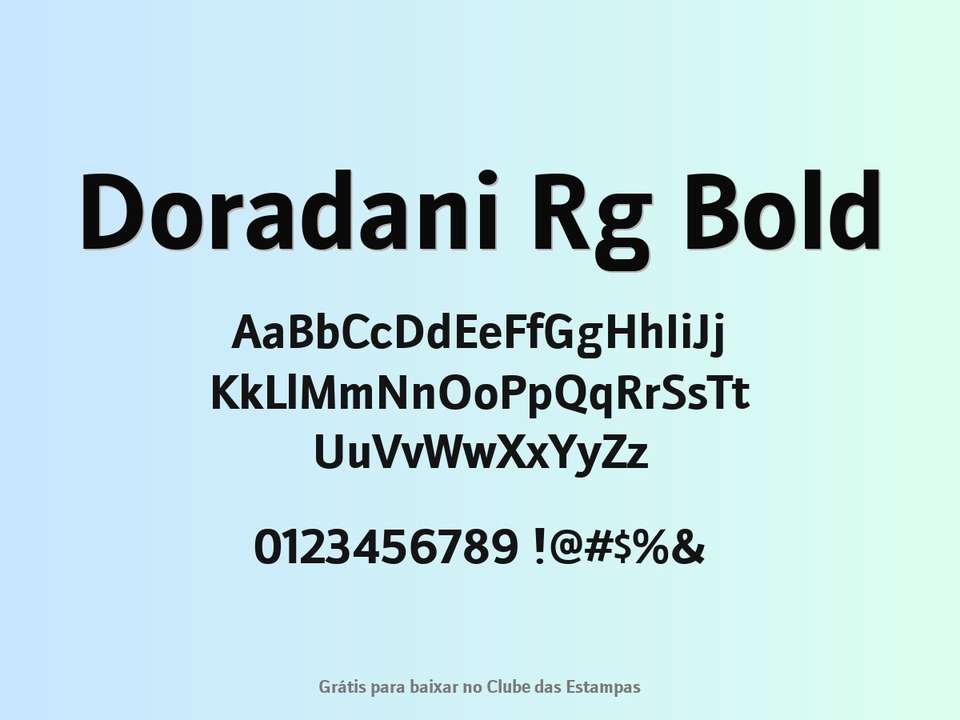 Fonte Doradani Rg Bold Grátis Para Baixar