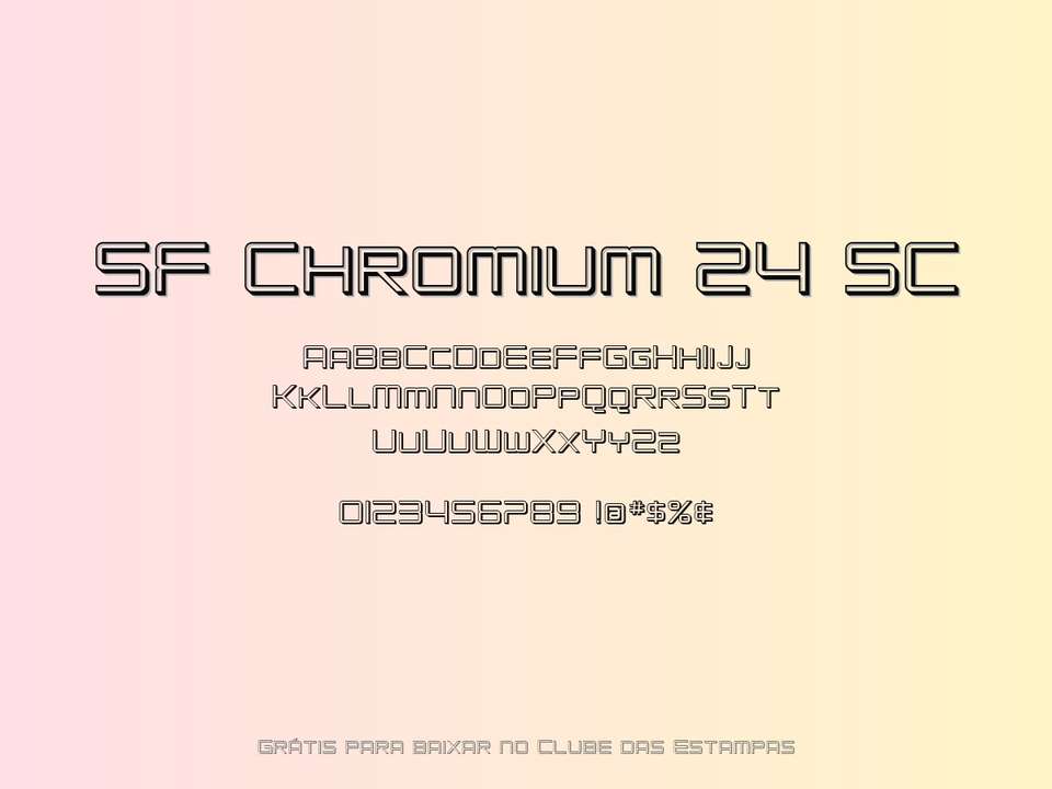 Fonte Sf Chromium 24 Sc Grátis Para Baixar